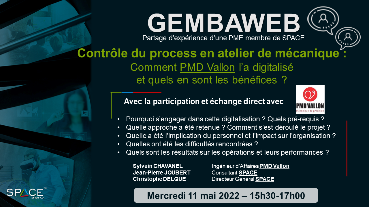 GEMBAWEB – Contrôle du process en atelier de mécanique