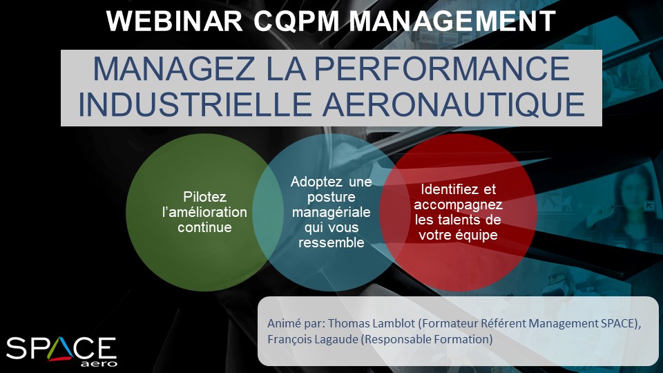 WEBINAR – CQPM – Managez la performance industrielle Aéronautique